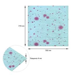 Самоклеюча 3D панель 700х770х4мм Блакитні кульбаби (322) SW-00001362 - мініатюра 3
