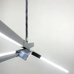 Сучасний світильник з хромованими LED ріжками Line.F NO 7 CR - мініатюра 4