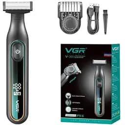 Электробритва VGR V-360 Green для влажного и сухого бритья черно-зеленая