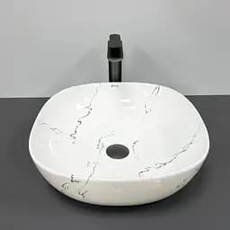 Умивальник VBI Bergamo S marmo накладний VBI-012502, Мармур