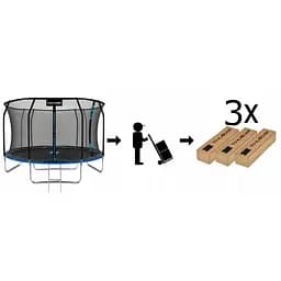 Батут із внутрішньою сіткою THUNDER Inside Elite 14FT 435 см Black/Blue - мініатюра 10