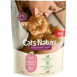 Сухой корм Mera Cats Nature Sterilised Light Salmon (Lachs) с лососем для стерилизованных и кастрированных кошек 2 кг
