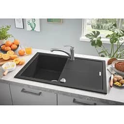 Мийка для кухні Grohe 780 x 500 мм, Granite Black (31639AP0) - мініатюра 3