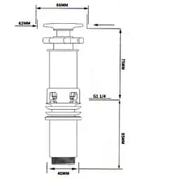 Умивальник накладний Mixxus Premium Style-0202 600x350x140 мм з донним клапаном та отвором під суміші MP6512, Білий - мініатюра 9