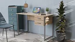 Комп'ютерний стіл Гаррі 75x140x70 білий ДСП Сосна Кембра 16мм FRD-101015