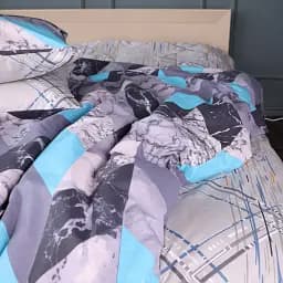 Комплект постільної білизни Mirson 17-0853 Graphitea Бязь 220х240 см - мініатюра 3
