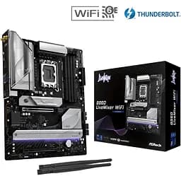 Материнська плата AsRock B860 LiveMixer WiFi (1851/B860, 4xDDR5, 2xPCIex16, HDMI/TB4, 4xSATA, 3xM.2, 2.5Glan, 7.1ch, A) - мініатюра 5