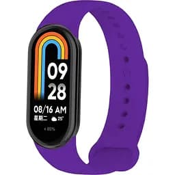 Силіконовий ремінець BeCover для Xiaomi Mi Smart Band 8 Dark Purple (709382)