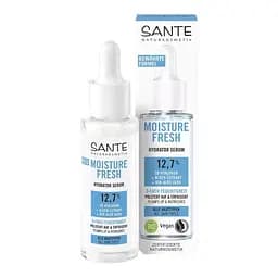 БИО-сыворотка-супергидратор Moisture Fresh для увлажнения лица с гиалуроновой кислотой и алоэ SANTE 30 мл