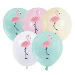 Кулька повітряна латексна з принтом 30 см (25) Фламінго, IDEA7-PB-54