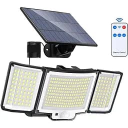 228 світлодіодних сонячних ламп, вуличний охоронний світильник з датчиком руху, водонепроникний, 106/128/328 світлодіодів, потужни
