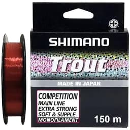 Волосінь Shimano Trout Co мpetition Mono 150 м 0.16 мм 2.16 кг Red