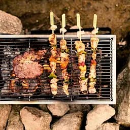Гриль портативний Naturehike Picnic BBQ Grill NH20CJ006, р-р L, сталь - мініатюра 7
