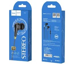 Навушники Hoco M58 Amazing universal earphones with mic Black - мініатюра 2