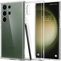 Оригінальний протиударний чохол Spigen Ultra Hybrid для Samsung Galaxy S23 Ultra (6.8") Crystal ACS05646 - мініатюра 8