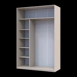 Шафа купе Doros Сіті Лайт Кашемір 2 ДСП 150х60х225 (80736347) - мініатюра 4
