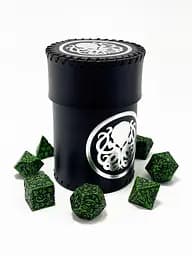 Настільна гра Планета Ігор Чаша для кубиків Ктулху (чорна) (Dice cup Cthulhu black) (pi-dc001) - мініатюра 5