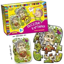 Гра Веселі картинки Майстер Їжачок maxi puzzle MKM0336