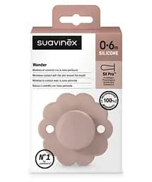 Пустушка Suavinex Wonder фізіологічна силіконова 0-6 місяців світло-рожева - мініатюра 3