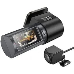 Відеореєстратор Hoco DV8 2K display hidden driving recorder (комплект із задньою камерою) - мініатюра 2