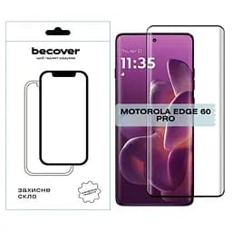 Скло захисне BeCover EDGE Motorola Edge 60 Pro Black (714771) - мініатюра 2