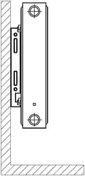 Радіатор стальний KALITE 22/500х1200 панельний для опалення житлових та громадських будівель потужний 2527Вт - мініатюра 5