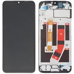 Дисплей Oppo A57 4G /A57s /A57e /A77 4G чорний, оригінал PRC, з рамкою