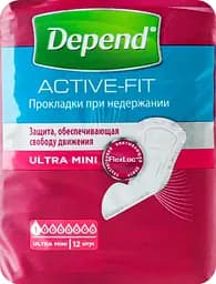 Урологічні прокладки Depend Ultra Mini Liner 12 шт. - мініатюра 4