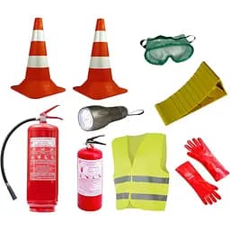 Набір для перевезення небезпечних вантажів Poputchik ADR з конусами до 7.5 т