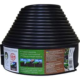 Садовая бордюрная лента Экобордюр Эконом черная 10 м (10705390)