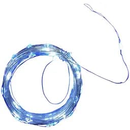 Новогодняя гирлянда роса на батарейках 100 LED 10м белый Brille 1978-03