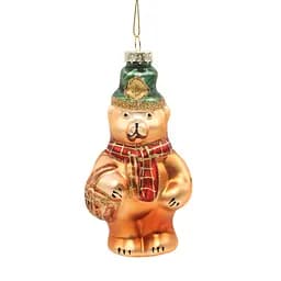 Елочное украшение "Праздничный мишка" 12,5*6,6*4,8 см, YQ1420699