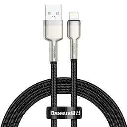 Кабель Baseus Cafule Series Metal Data Cable USB to Lightning 2.4A 1m Black