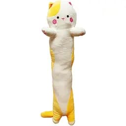 Мягкая игрушка антистресс Bambi Кот батон 70 см желтый