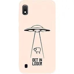 Чохол-накладка Toto Pure TPU 2 mm Print Case Samsung Galaxy A10 #70 Get Loser Sand pink