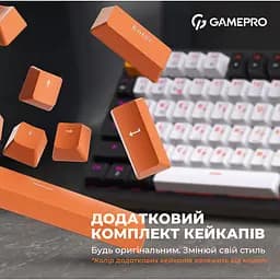 Клавіатура GamePro Red з Hot-Swap RGB Black дротова механічна (MK160B) - мініатюра 7