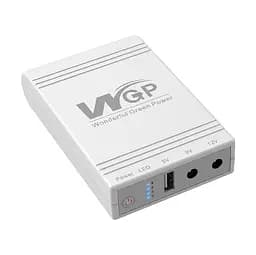 Джерело безперебійного живлення Mini UPS WGP UPS103A White 10400mAh 5V/9V/12V, Li-ion 4*2.6Ah, для роутера та оптичного терміналу (42-00256)