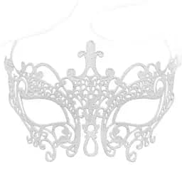 Елочная игрушка MIS LT Маска 18х10 см белый