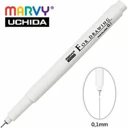 Мульти-лайнер Marvy 0.1 мм чорний 4600-S   - мініатюра 2
