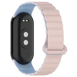 Ремінець Dual-color Magnetic для Xiaomi Mi Band 9/8/10 Light Pink / Lilac Blue - мініатюра 2