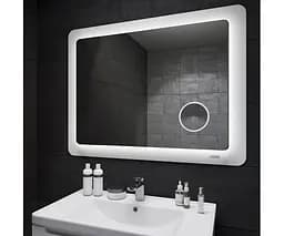 Дзеркало Sanwerk Ультра "Космо Zoom" 118x83 біле, з лінзою (ZU0000166)