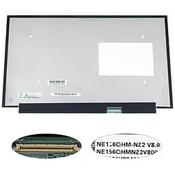 Матриця 15.6" NE156QHM-NZ2 2560х1440, 40pineDP, IPS, 240Hz, LED, SLIM без планок та вушок, матова, роз'єм праворуч внизу для ноутбука