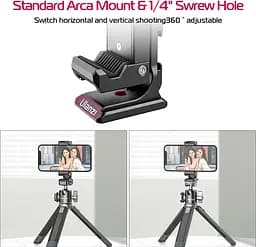 Тримач для смартфона Ulanzi ST-27 Metal Phone Tripod Mount Clip [80662] - мініатюра 10