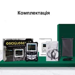 Осцилограф цифровий портативний з акумулятором KKMOON DS0120M, 120 МГц 500 Мб / с, генератор сигналу (100735) - мініатюра 7