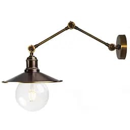 Настенное бра латунное 3-х поворотное, PikArt арт. 768 коричневый