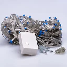 Гірлянда-штора світлодіодна 144 LED розмір 3*2 м, синій GarlandoPro ZWM2320LEDBL - мініатюра 29