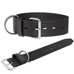 Flamingo Rondo Collar фламінго рондо широкий шкіряний нашийник для собак Чорний 5х75 см