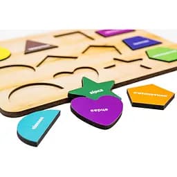 Розвиваюча іграшка PuzzleOK Фігури Арт-11231, 12 елементів дерев'яна - мініатюра 3