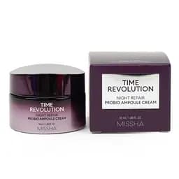 Восстанавливающий ночной крем на основе 10 типов пробиотиков Time Revolution Night Repair Ampoule Cream 5X Missha 50 мл
