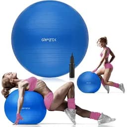 Фітбол Gymtek 65см синій + насос - мініатюра 5